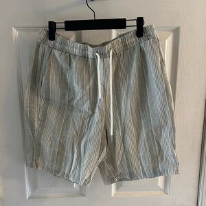 Striped Gray Athletic Shorts